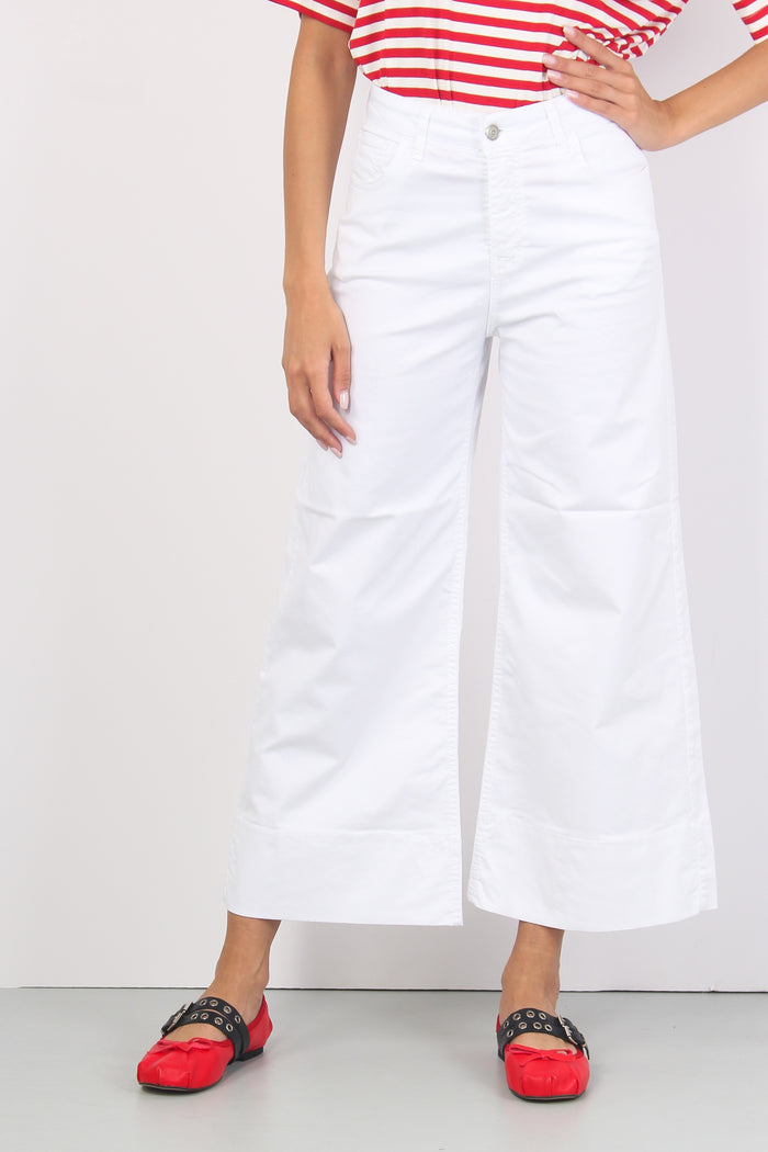 Pantalone Risvolto Bull Bianco-2