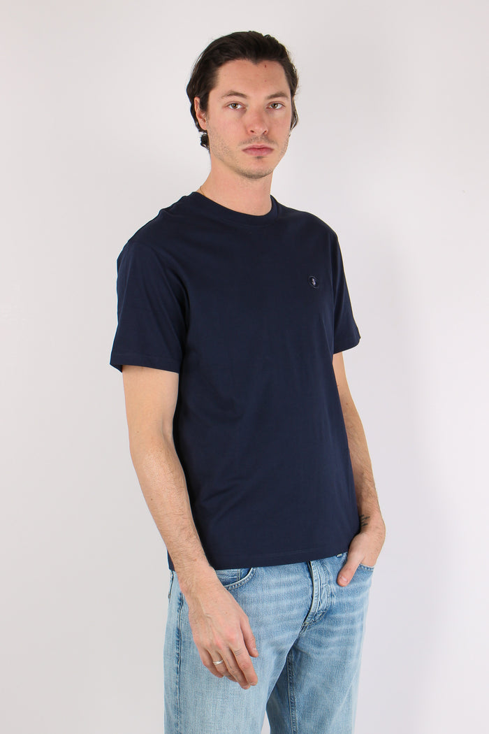 Adelmar T-shirt Logo Navy Blue-7