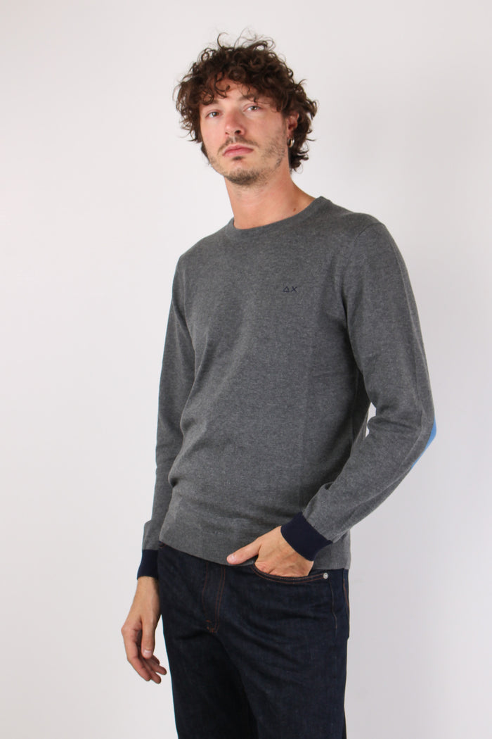 Maglia Profilo Toppa Grigio-3