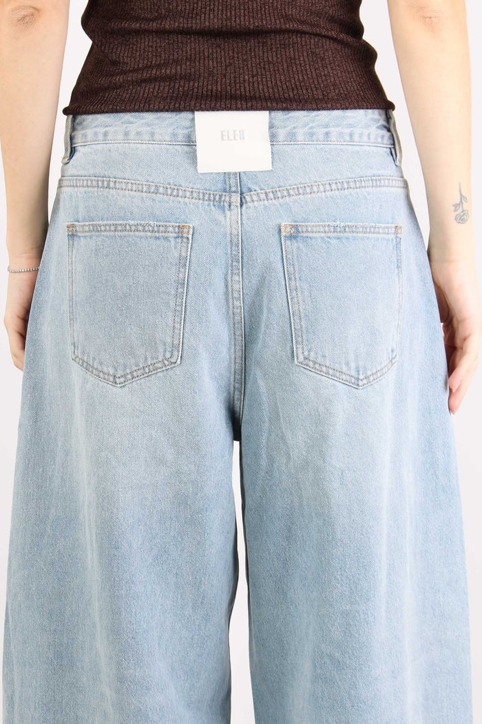 Denim Palazzo Pulito Denim Chiaro-7
