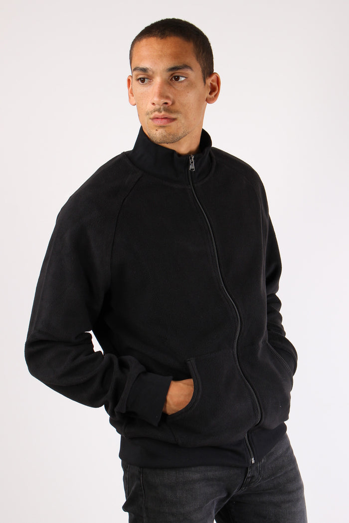 Bomber Collo Lupetto Pile Polo Black-6