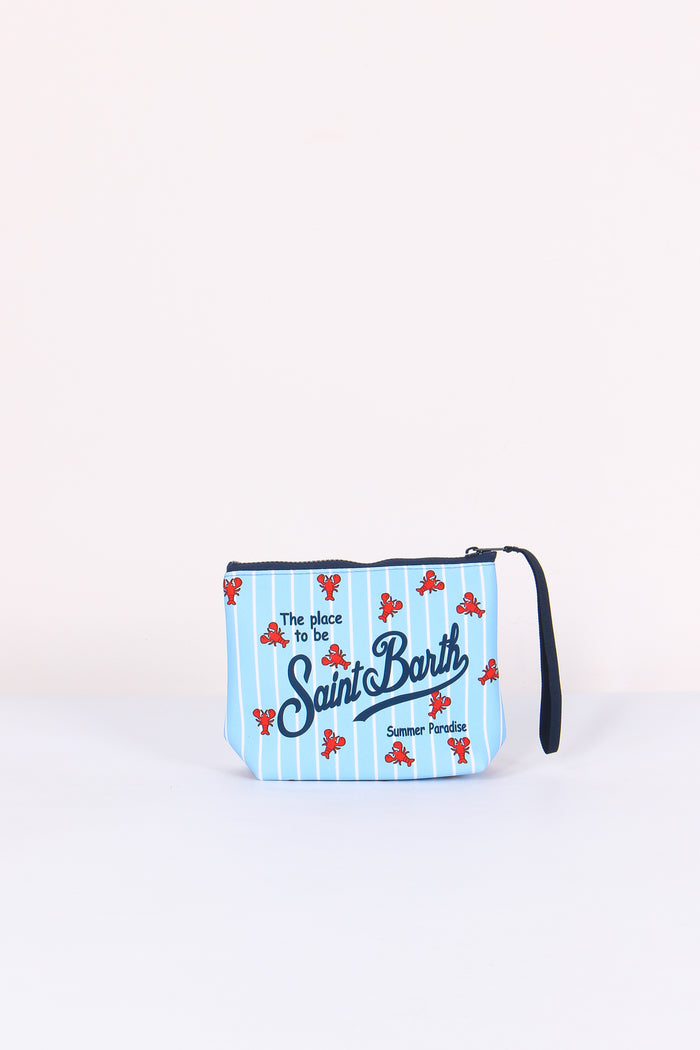Aline Pochette Righe Azzurro/bianco-3
