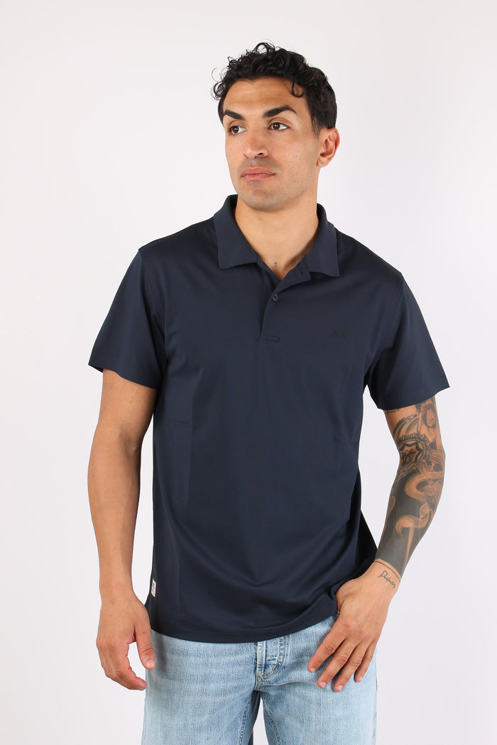 Polo Piquet Tecnica Navy Blue