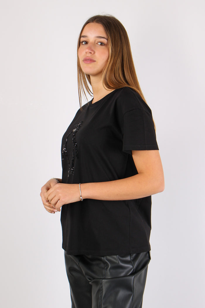 T-shirt Mc Stampa Nero/penguin-6