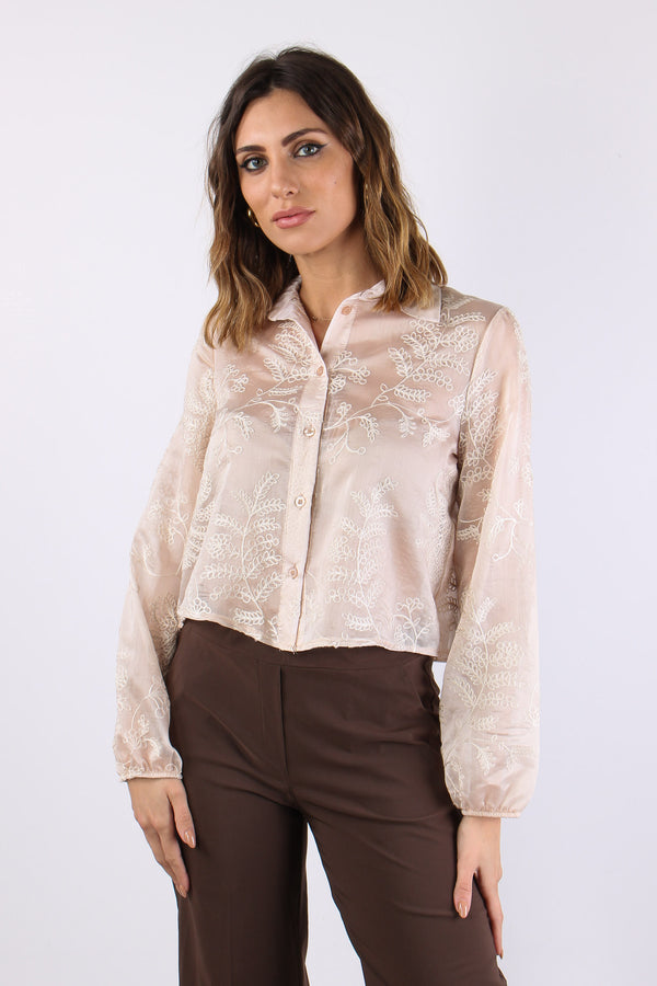 Camicia Mussola Ricami Cipria-2