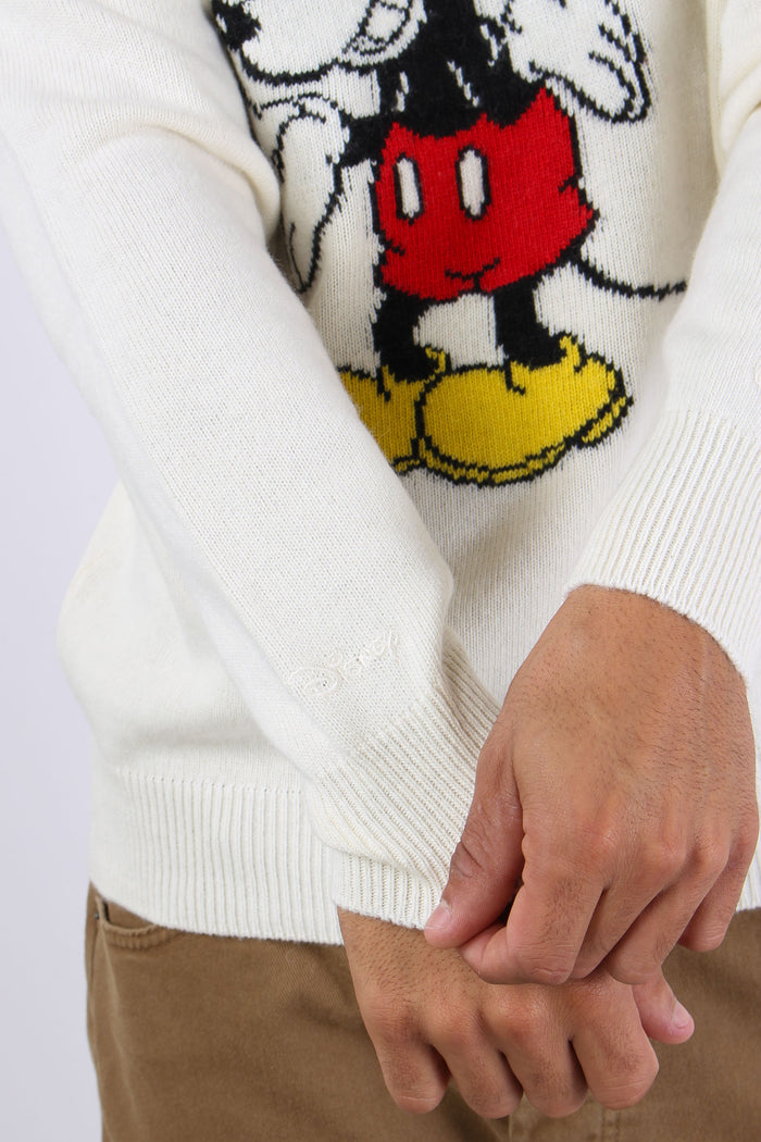 Girocollo Mickey Mouse Bianco-4