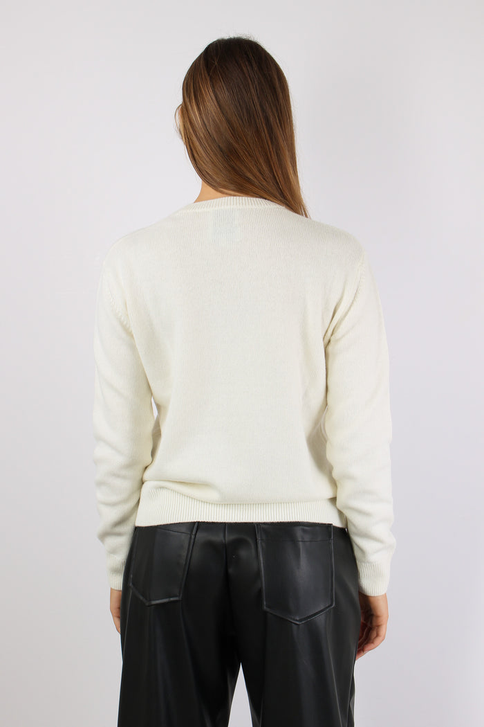 Girocollo Vacanze Natale Bianco-5