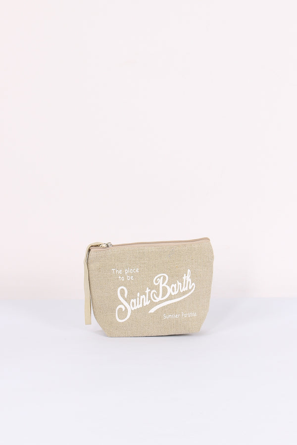 Aline Pochette Lino Beige