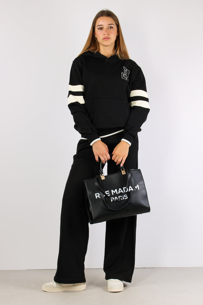 Pantalone Felpa Palazzo Nero-5