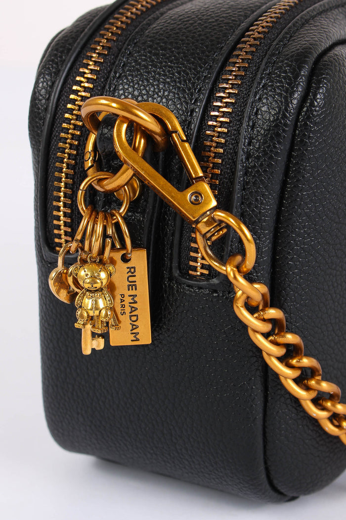 Camera Bag Logo Borchie Black-7