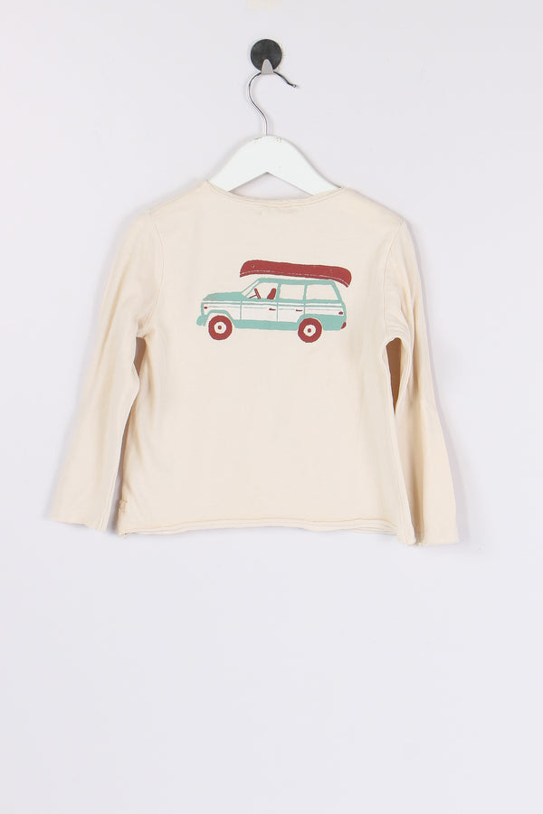 T-shirt Manica Lunga Ivory-2