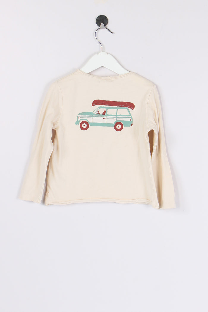 T-shirt Manica Lunga Ivory-2