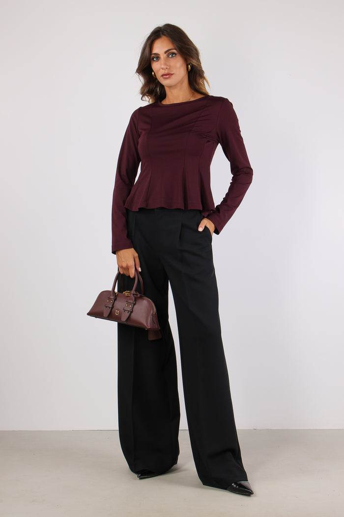 Maglia M/l Riprese Fianchi Amarone-5