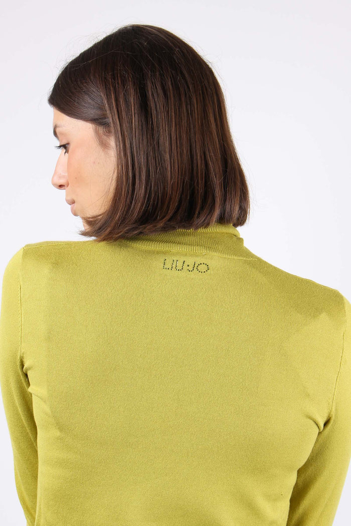 Collo Alto Viscosa Profilo Lur Lush Green-7