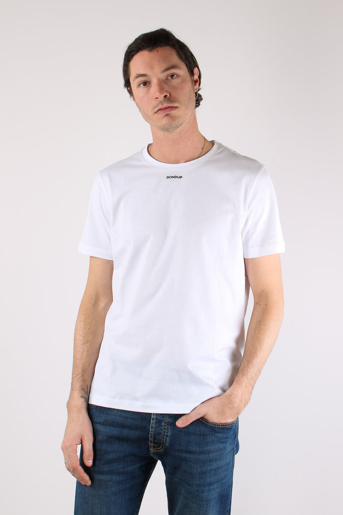 T-shirt Logo Scritta Bianco-3