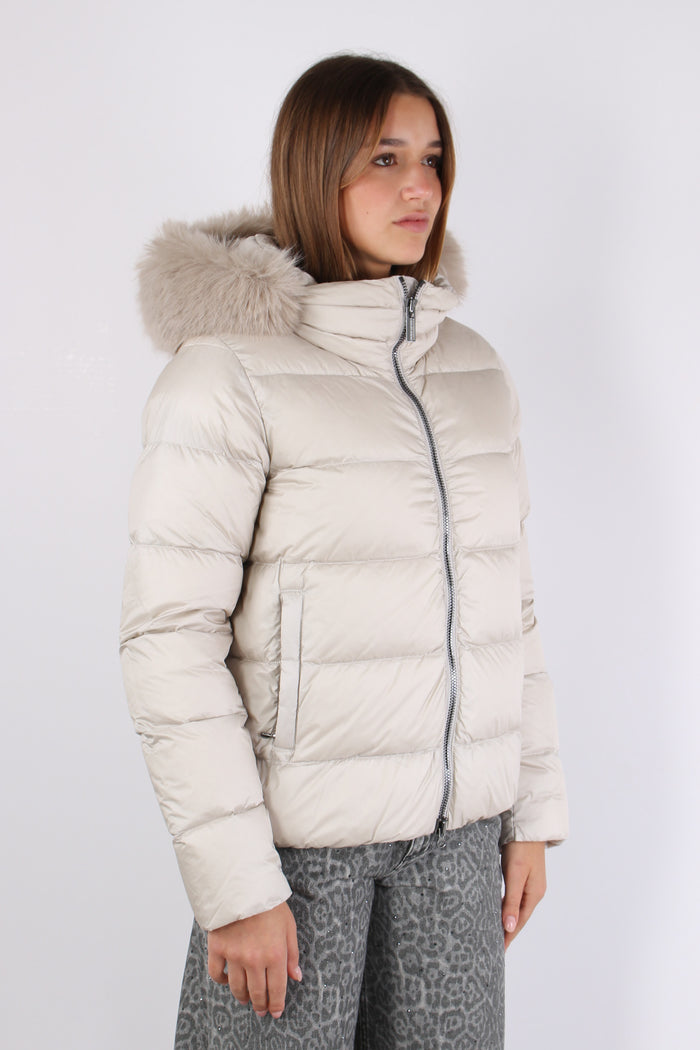 Piumino Over Ecopelliccia Canapa-8