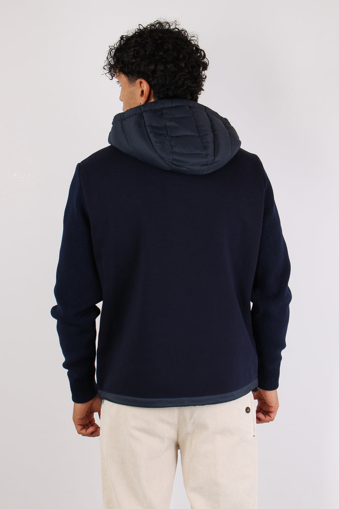 Giubbotto Bimateriale Cappucci Navy-5