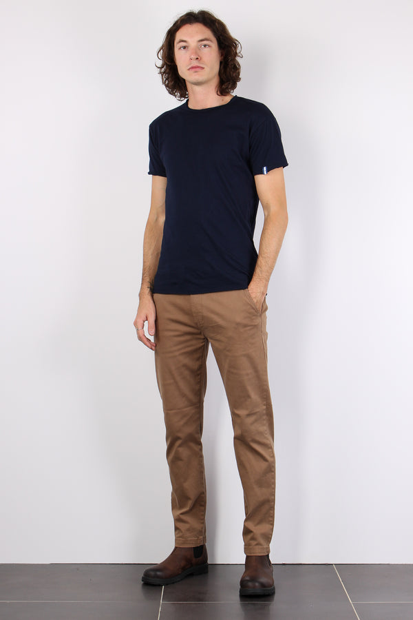 T-shirt Manica Corta Cotone Blu Navy-2