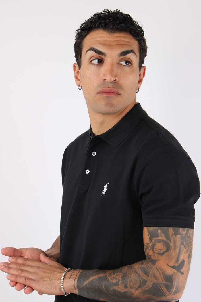 Polo Slim Fit Soft Polo Black-7