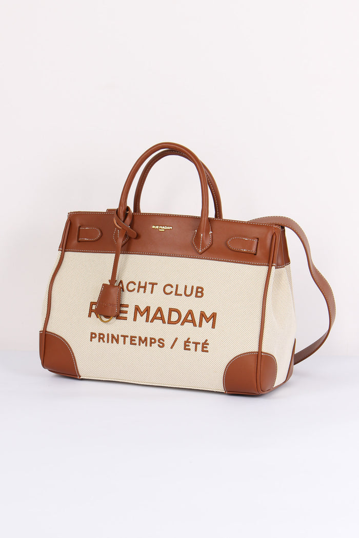 Shopping  Canvas Scritta Canvas Brown-2