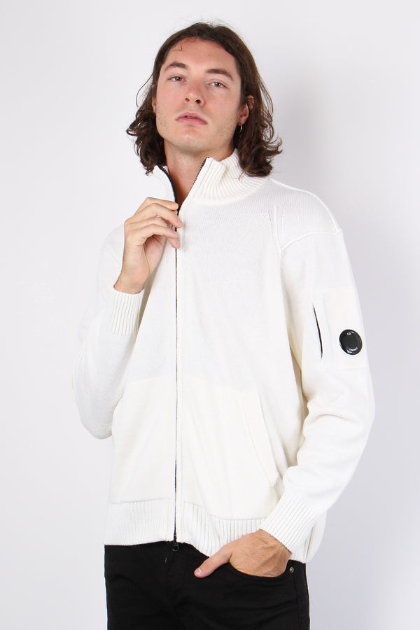 Felpa Full Zip Gauze White-2