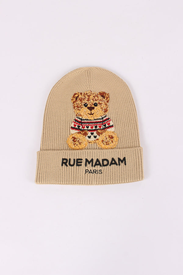 Cuffia Orsetto Beige