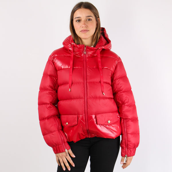 Piumino Over Piuma D Oca Ciliegia-2