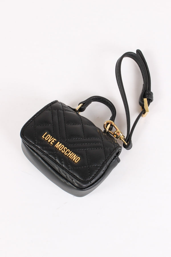 Portachiavi Mini Bag Matelasse Nero