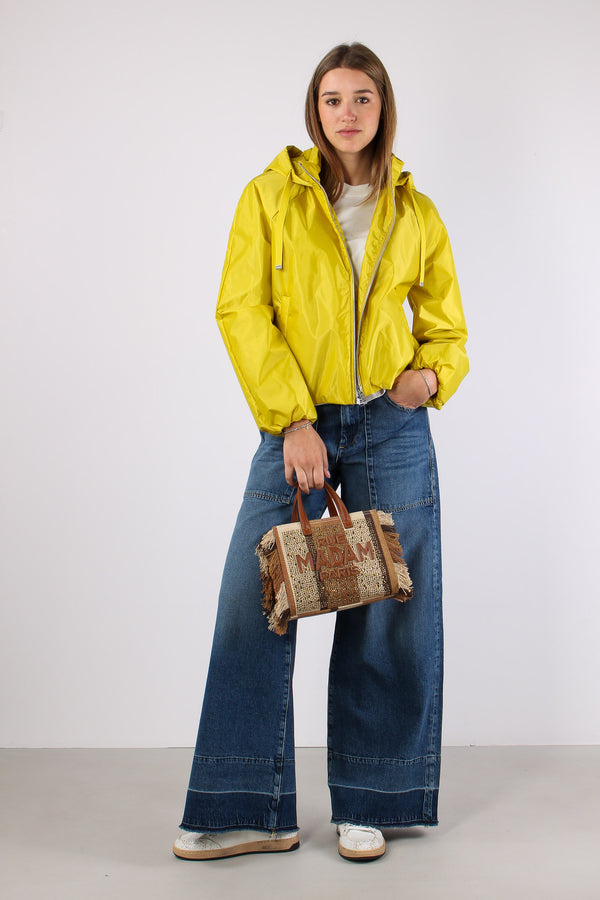 Giubbotto Corto Over Nylon Cedar Yellow