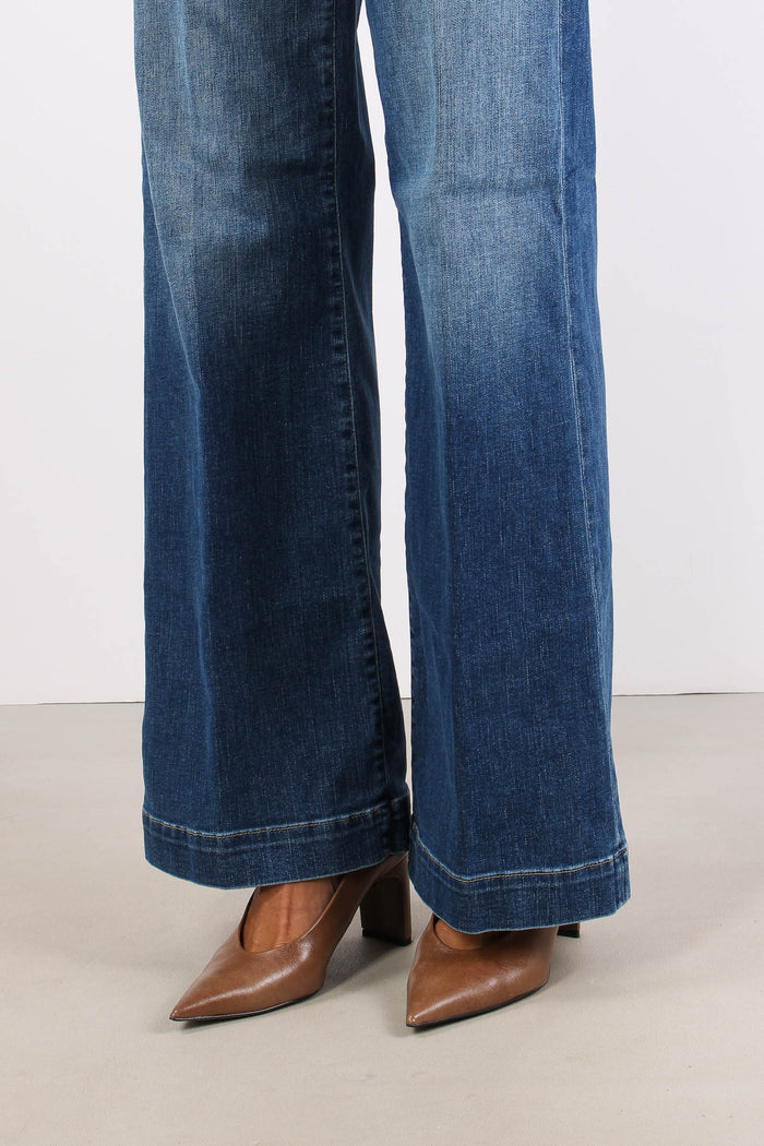 Denim Authentic Flare Denim Medio-6