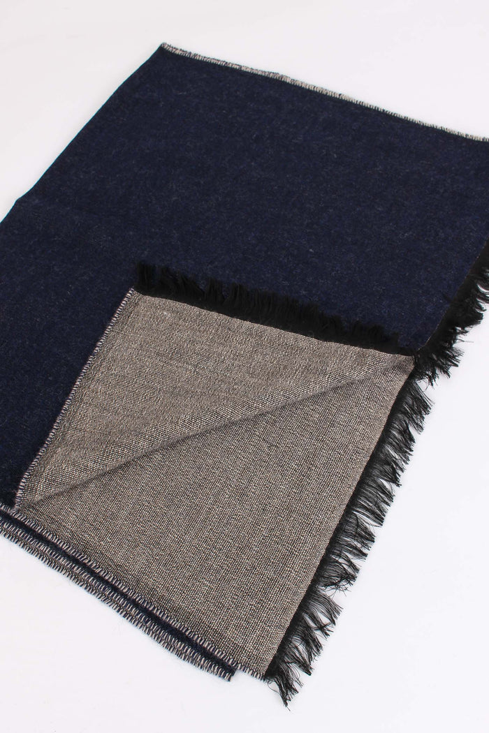 Sciarpa Double Blu/beige-3