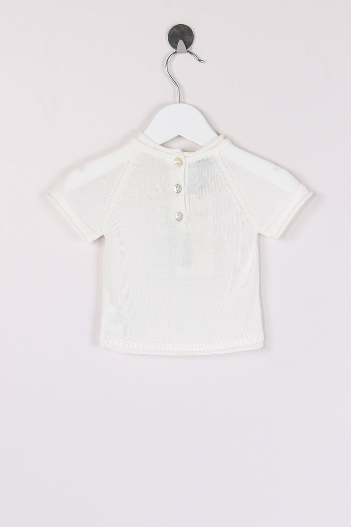 Maglia M/m Coniglio Latte/corda-2