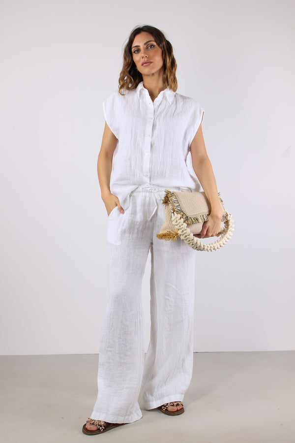 Camicia Smanicata Bottini Retr Naturale