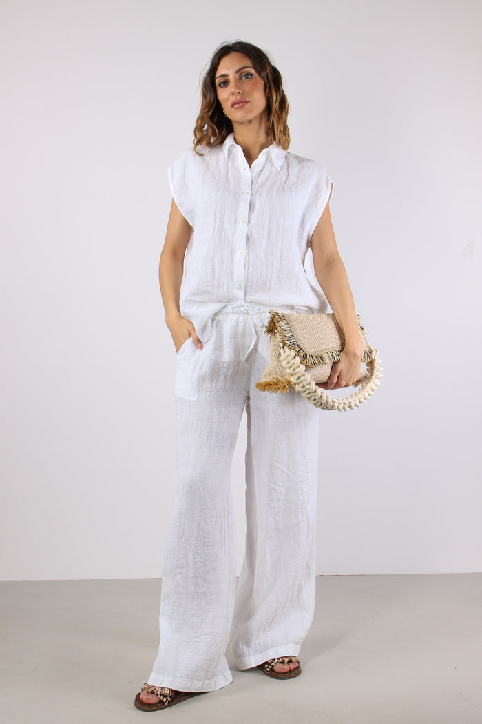 Camicia Smanicata Bottini Retr Naturale