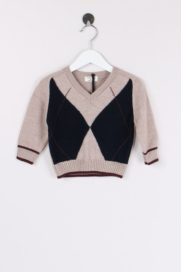 Pullover Losanga Tortora