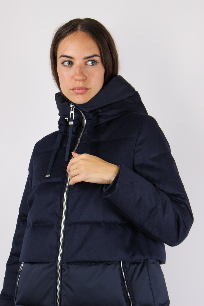 Giubbotto Corto Svasato Bimate Blu Intenso-4