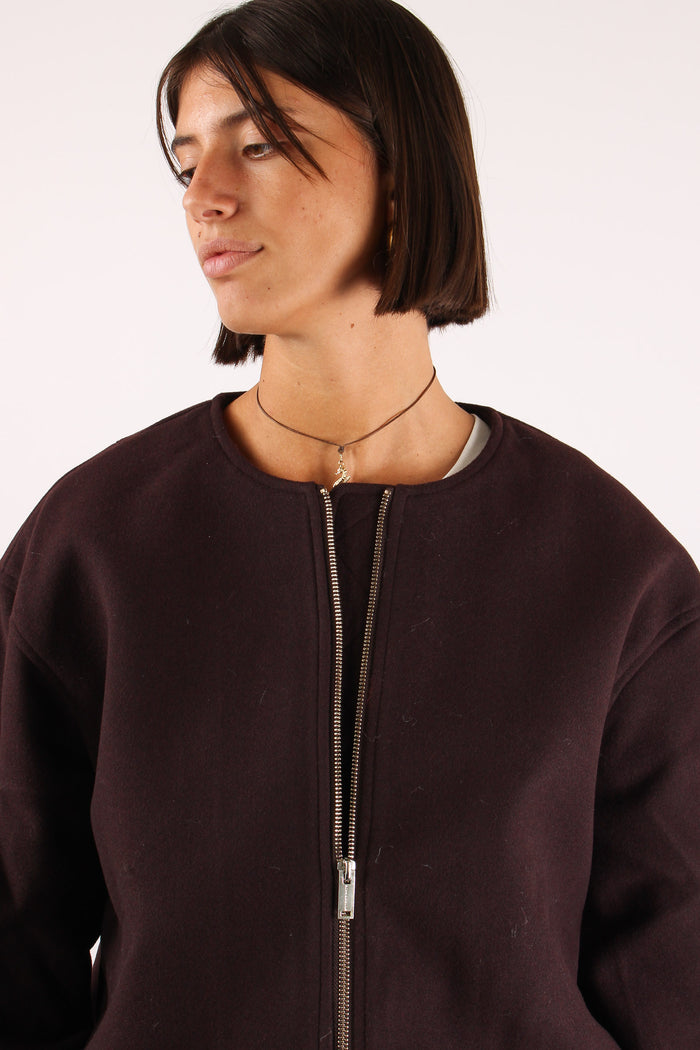 Bomber Panno Lana Chocolate Bean-6