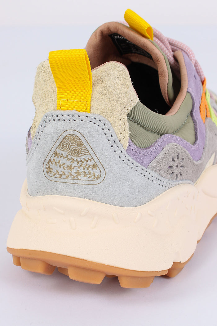 Sneakers Yamano Suede Nylon Grey/cipria-7