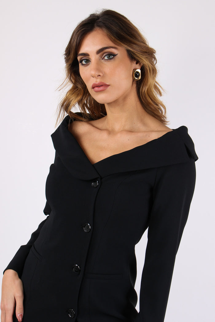 Rosemarie Abito Omerale Botton Nero Limousine-8