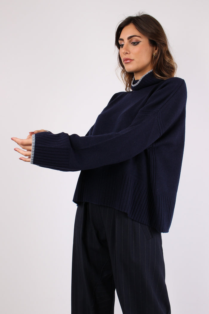 Falkland Collo Alto Misto Cach Blu Scurissimo-4