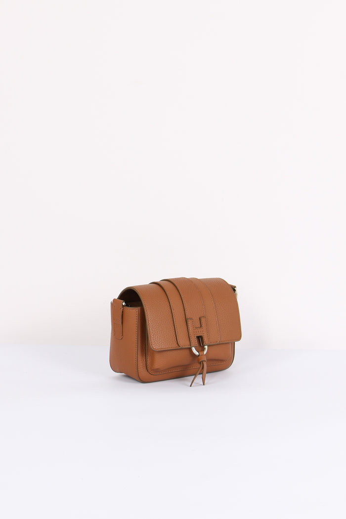 Borsa Tracolla Pelle Nappa Marrone-7