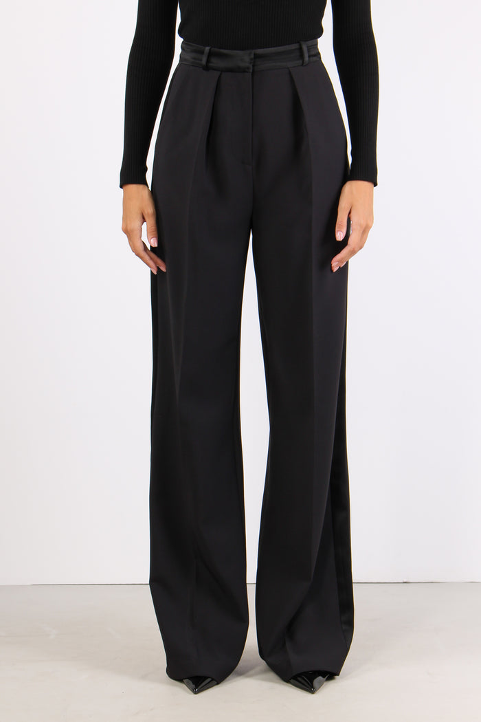 Pantalone Pences Banda Smoking Nero-2