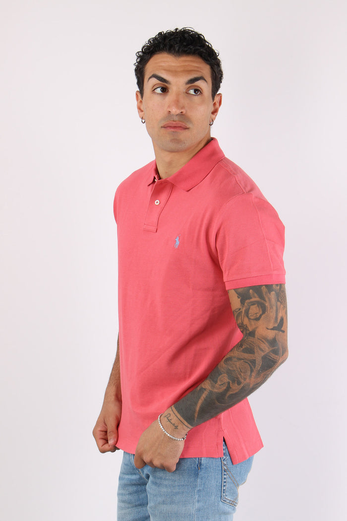 Polo Rete Slim Fit Red Sky-6