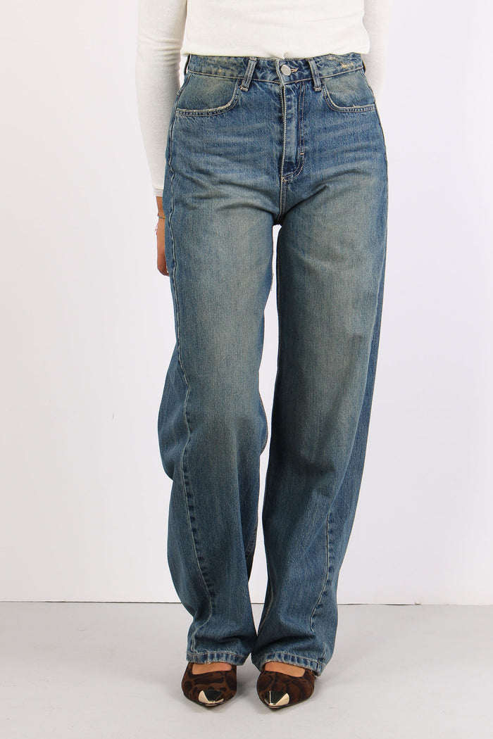 Denim Balloon Lavaggio Te Denim Blu-2