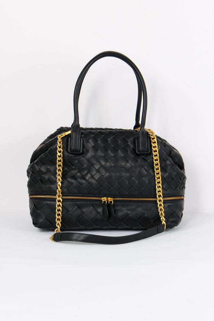 Bauletto Grande Intreccio Black-3