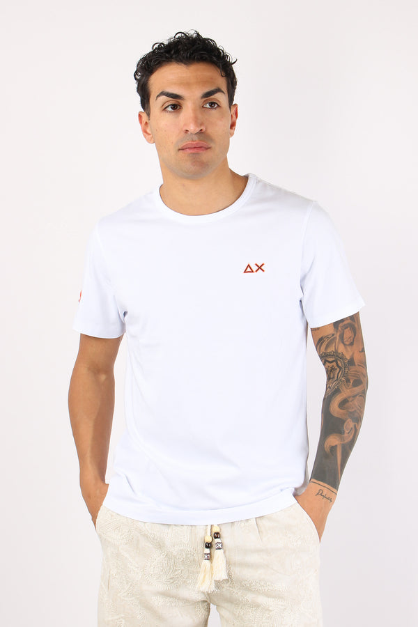 T-shirt Logo Fluo Bianco-2