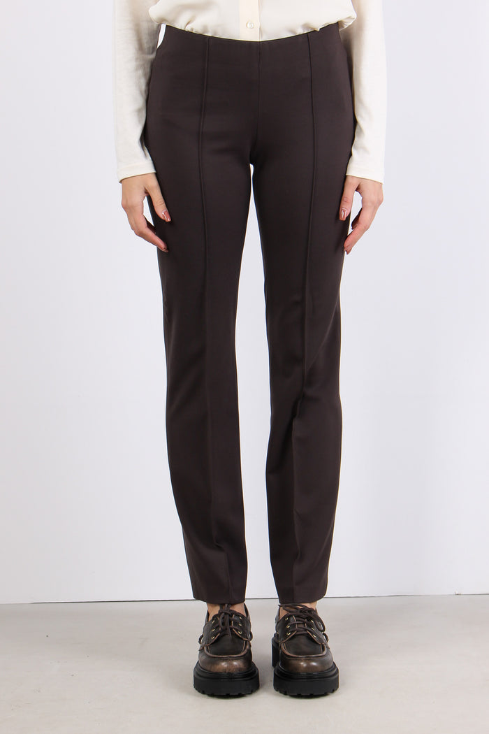 Pantalone Chino Basico Marrone-2