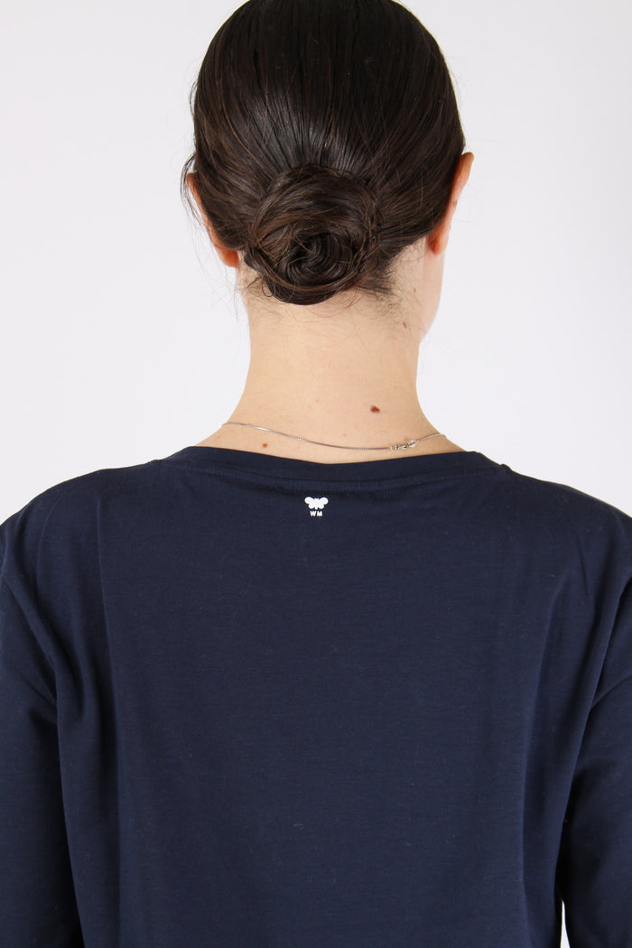 Multia Maglia Manica 3/4 Blu-7