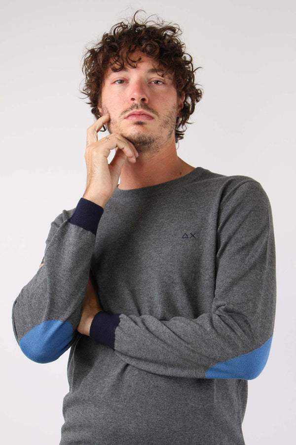 Maglia Profilo Toppa Grigio-2