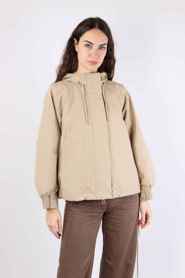 Giubbotto Cappuccio Svasato Avena-2